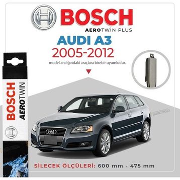 Bosch Aerotwin Audi A3 2005-2012 Uyumlu Muz Silecek Takımı