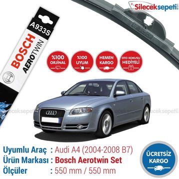 Bosch Aerotwin Audi A4 B7 2004-2008 Silecek Takımı