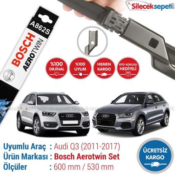 Bosch Aerotwin Audi Q3 2011-2017 Silecek Takımı