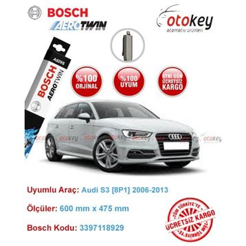 Bosch Aerotwin Audi S3 2006-2013 Silecek Takımı