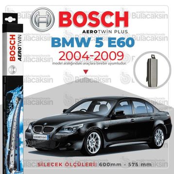 Bosch Aerotwin BMW E60 2004-2009 Silecek Takımı