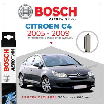 Bosch Aerotwin Citroen C4 2004-2009 Uyumlu Muz Silecek Takımı