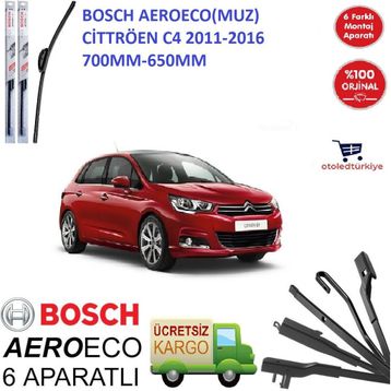 Bosch Aerotwin Citroen C4 2012-2016 Silecek Takımı