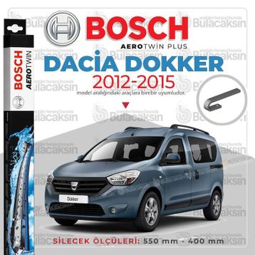 Bosch Aerotwin Dacia Dokker 2012-2015 Silecek Takımı