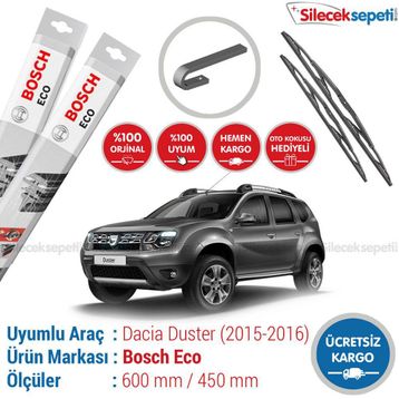 Bosch Aerotwin Dacia Duster 2015-2016 Retrofit Silecek Takımı