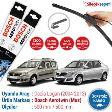 Bosch Aerotwin Dacia Logan 2004-2013 Silecek Takımı