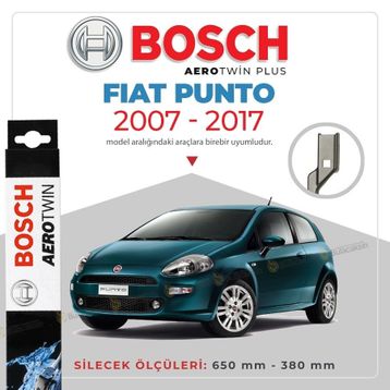 Bosch Aerotwin Fiat Punto 2007-2017 Uyumlu Muz Silecek Takımı