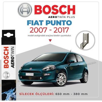 Bosch Aerotwin Fiat Punto 2007-2017 Uyumlu Muz Silecek Takımı