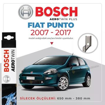 Bosch Aerotwin Fiat Punto 2007-2017 Uyumlu Muz Silecek Takımı