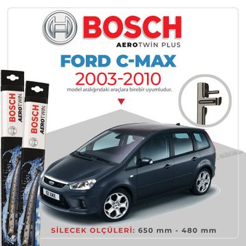 Bosch Aerotwin Ford C-Max 2003-2010 Muz Silecek Takımı