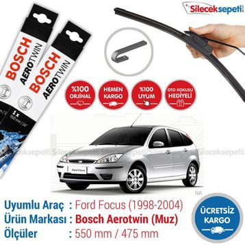 Bosch Aerotwin Ford Focus 1998-2004 Muz Silecek Takımı