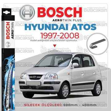 Bosch Aerotwin Hyundai Atos 1997-2008 Ön Muz Silecek Takımı