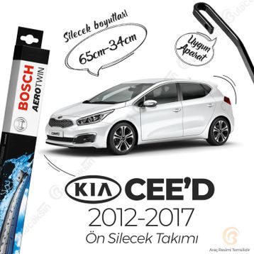 Bosch Aerotwin Kia Ceed 2012-2017 Muz Silecek Takımı