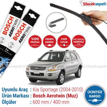 Bosch Aerotwin Kia Sportage 2004 2010 Muz Silecek Takımı
