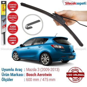 Bosch Aerotwin Mazda 3 Hatchback 2009-2013 Silecek Takımı