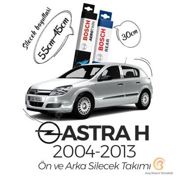 Bosch Aerotwin Opel Astra H 2004-2013 3'lü Ön ve Arka Silecek Takımı Set