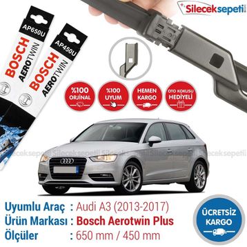 Bosch Aerotwin Plus Audi A3 2013-2017 Silecek Takımı