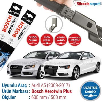 Bosch Aerotwin Plus Audi A5 2009-2017 Silecek Takımı