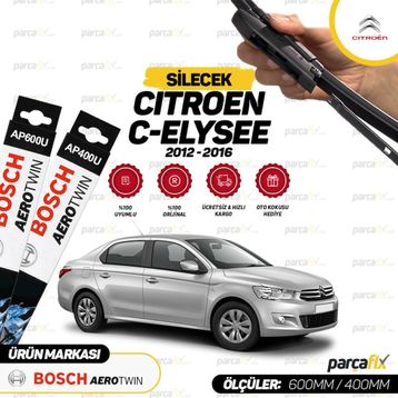 Bosch Aerotwin Plus Citroen C-Elysee 2012-2016 Silecek Seti
