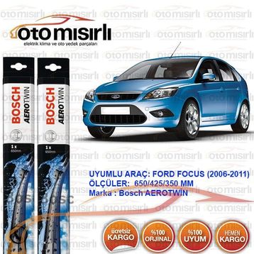 Bosch Aerotwin Plus Ford Focus 2 2004-2011 Silecek Takımı