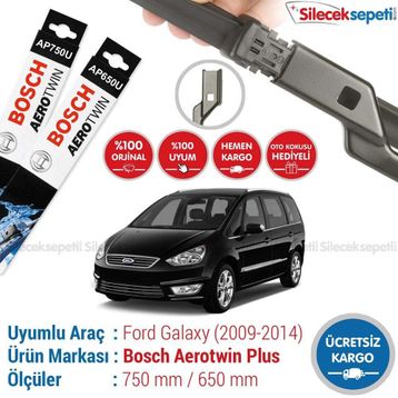 Bosch Aerotwin Plus Ford Galaxy 2009-2014 Silecek Takımı