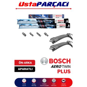 Bosch Aerotwin Plus Rear Ford C-Max 2003-2010 Ön Arka Silecek Takımı