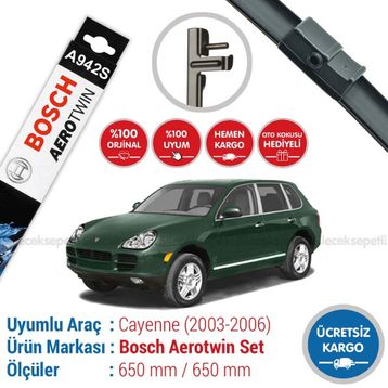 Bosch Aerotwin Porsche Cayenne 2003-2006 Silecek Seti