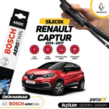 Bosch Aerotwin Renault Captur 2013-2017 A868S Silecek Takımı