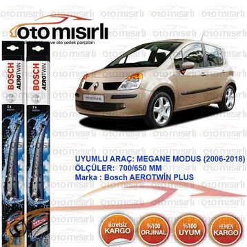 Bosch Aerotwin Renault Modus 2005-2009 Silecek Takımı