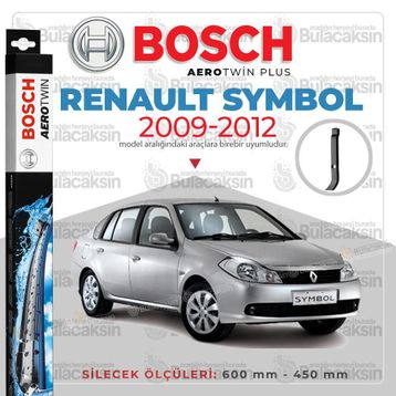 Bosch Aerotwin Renault Symbol 2009-2012 Ön Muz Silecek Takımı