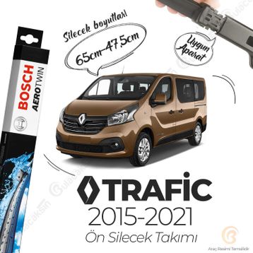 Bosch Aerotwin Renault Trafic 2015-2021 Uyumlu Muz Silecek Takımı