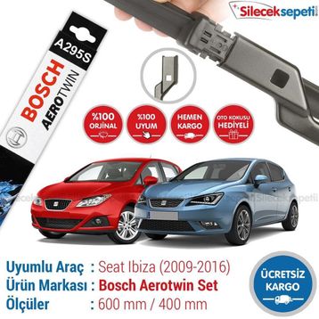 Bosch Aerotwin Seat Ibiza 5 2009-2016 Muz Silecek Takımı