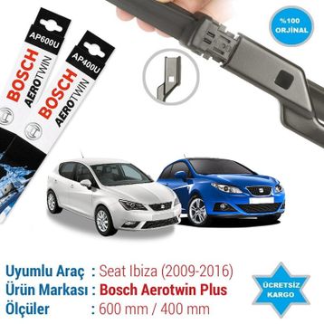 Bosch Aerotwin Seat Ibiza 5 2009-2016 Muz Silecek Takımı