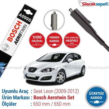 Bosch Aerotwin Seat Leon 2009-2012 Silecek Takımı