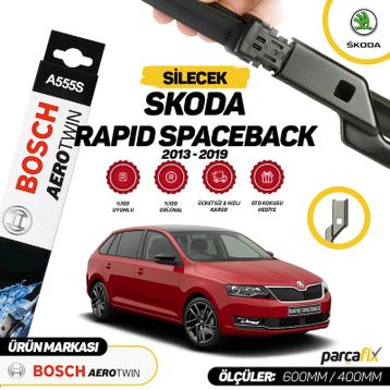 Bosch Aerotwin Skoda Rapid Spaceback 2013-2019 A555S Silecek