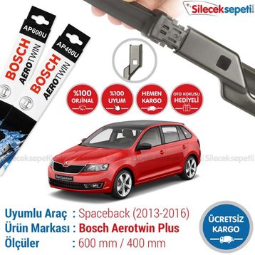 Bosch Aerotwin Skoda Rapid Spaceback 2015-2017 Silecek