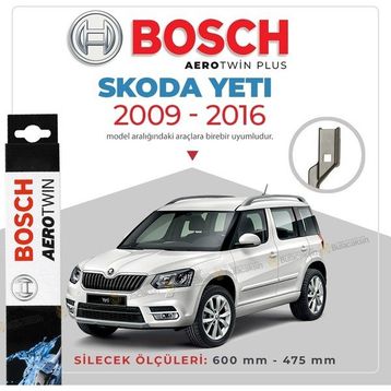 Bosch Aerotwin Skoda Yeti 2009-2016 Uyumlu Muz Silecek Takımı