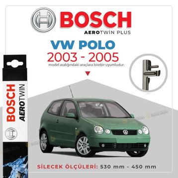 Bosch Aerotwin Volkswagen Polo 2003-2005 Uyumlu Muz Silecek Takımı