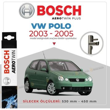Bosch Aerotwin Volkswagen Polo 2003-2005 Uyumlu Muz Silecek Takımı