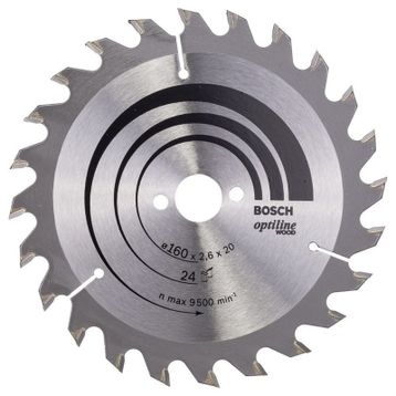 Bosch Ahşap 160x20/16mm Daire Testere Diski
