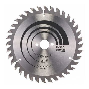 Bosch Ahşap 160x20/16mm Daire Testere Diski