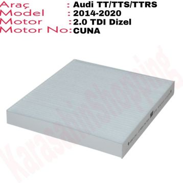 Bosch Audi TT 2.0 TFSI Roadster quattro Aktif Karbonlu Polen Filtresi
