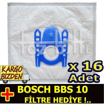 Bosch BBS 10 Toz 16 Adet Süpürge Torbası