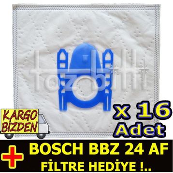Bosch BBZ 24 AF Toz 16 Adet Süpürge Torbası