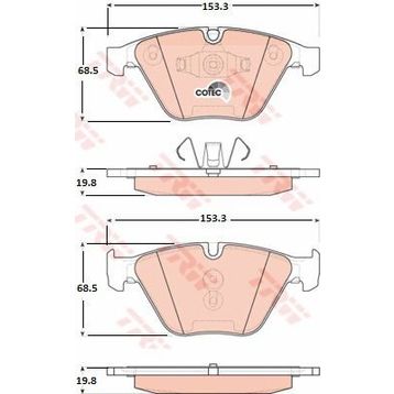 Bosch BMW 318D E90 2.0 2007-2011 Ön Fren Balatası
