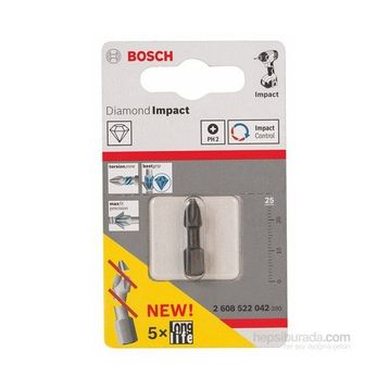 Bosch Diamond Impact PH2x25 mm Vidalama Ucu