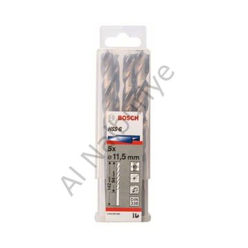 Bosch DIN338 HSS-G 11.5x94x142 mm 5li Metal Matkap Ucu
