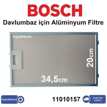 Bosch DWK065G60 Davlumbaz için Karbon Filtre