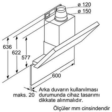 Bosch DWK067E50 Davlumbaz