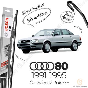 Bosch Eco Audi 1991 - 1995 80 Ön Silecek Takımı